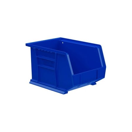 Akro-Mils Hang & Stack Storage Bin, Plastic, Blue, 6 PK 30239 BLUE
